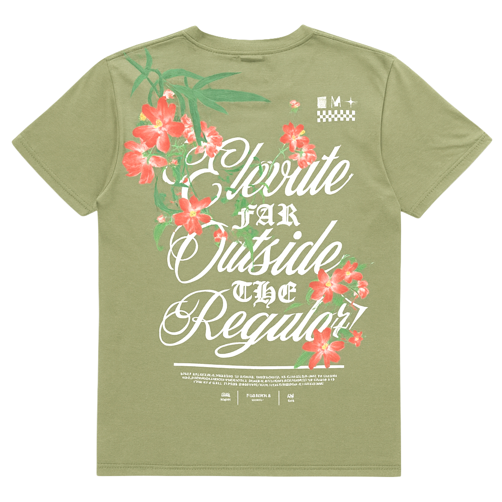 UNDERTD EMBROIDERED / GRAPHIC T-SHIRT DARK OLIVE - US5102