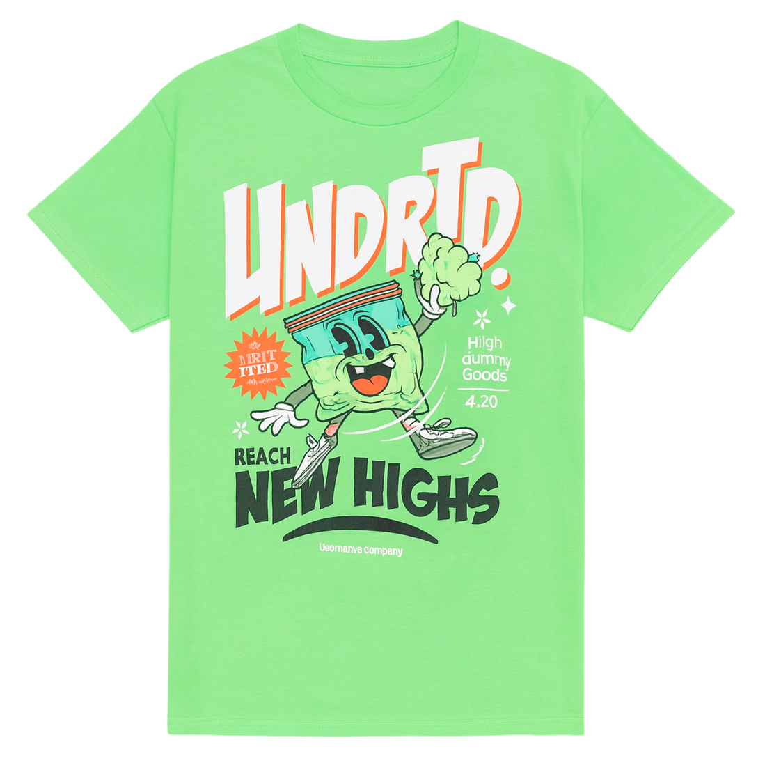 UNDERTD GRAPHIC T-SHIRT GREEN - US4110W