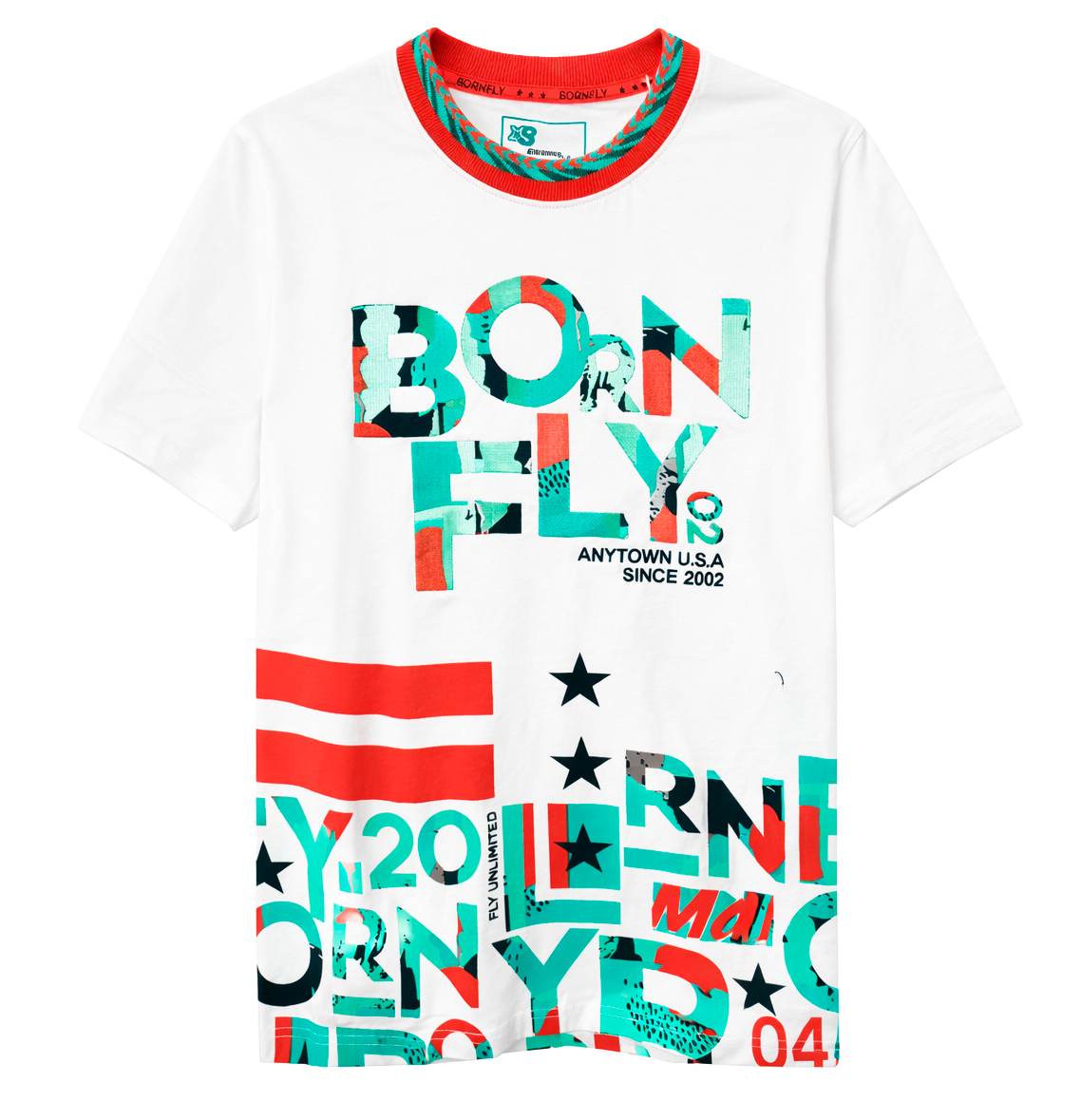 BORN FLY EMBROIDERED T-SHIRT WHITE - 2206T4405