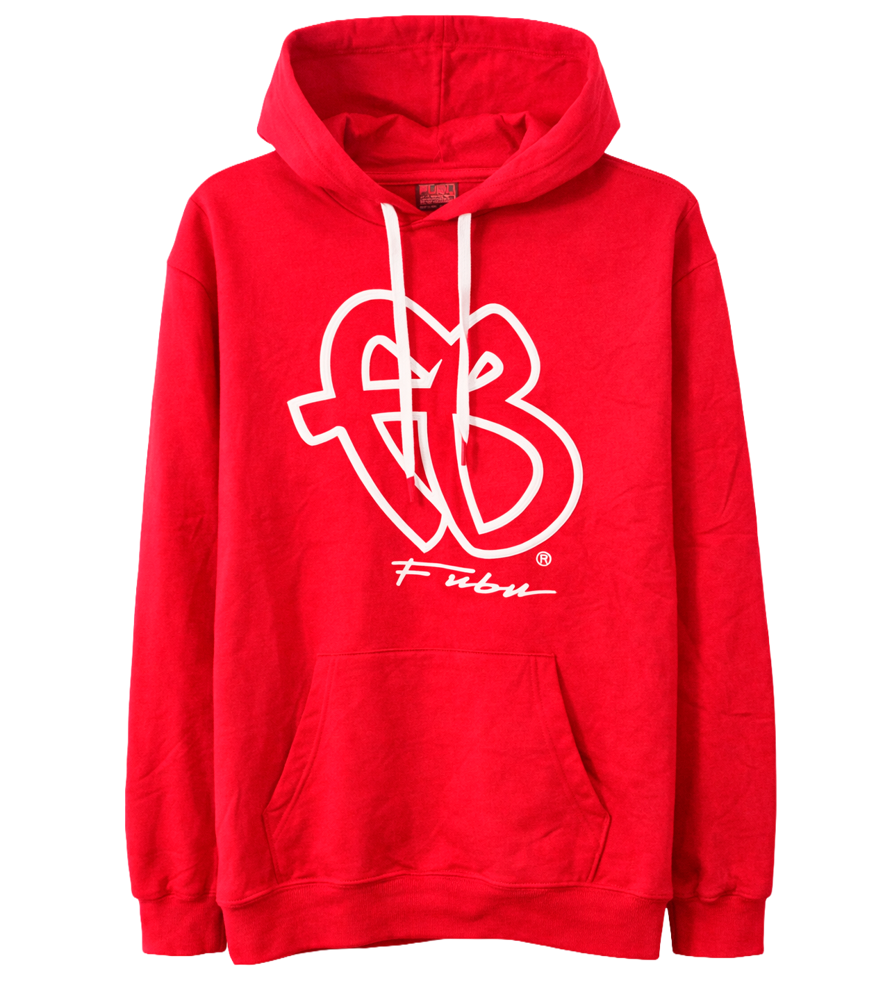 LICENSED FUBU LOGO HOODIE SWEATSHIRT RED - 2FUBU007BQ / OP3179