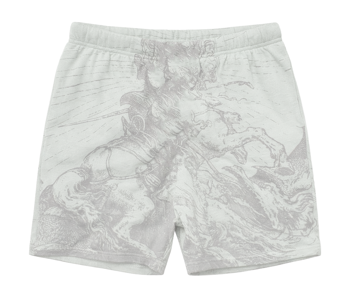 UNDERTD GRAPHIC SWEAT SHORTS LT BLUE - US5200