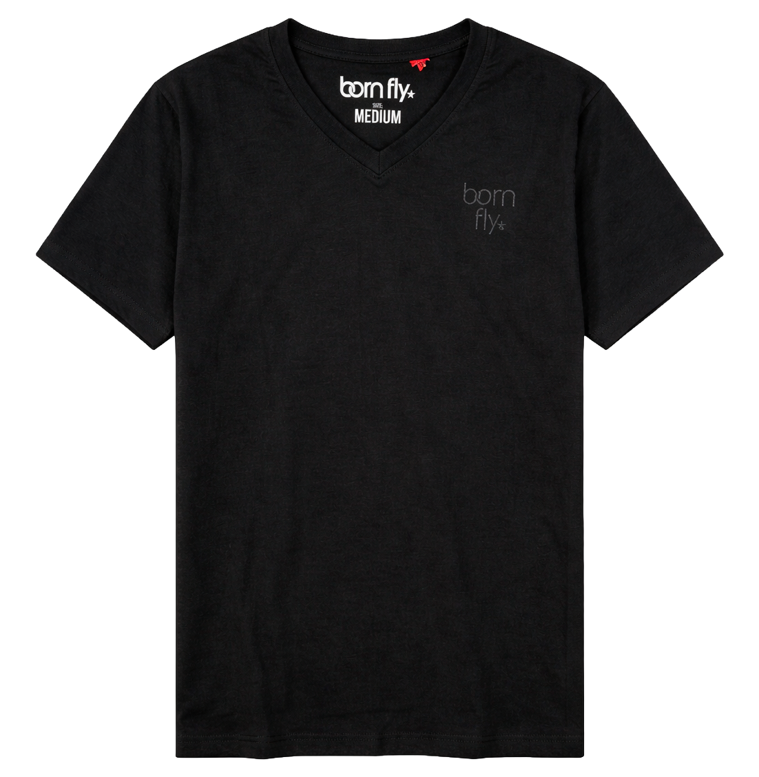 BORN FLY EMBROIDERED T-SHIRT BLACK - 2305T4741