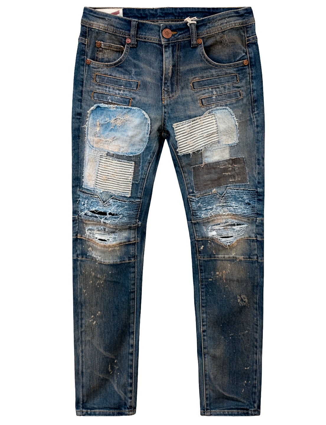 STONERS VINTAGE JEANS DENIM PANTS INDIGO - RUGGED