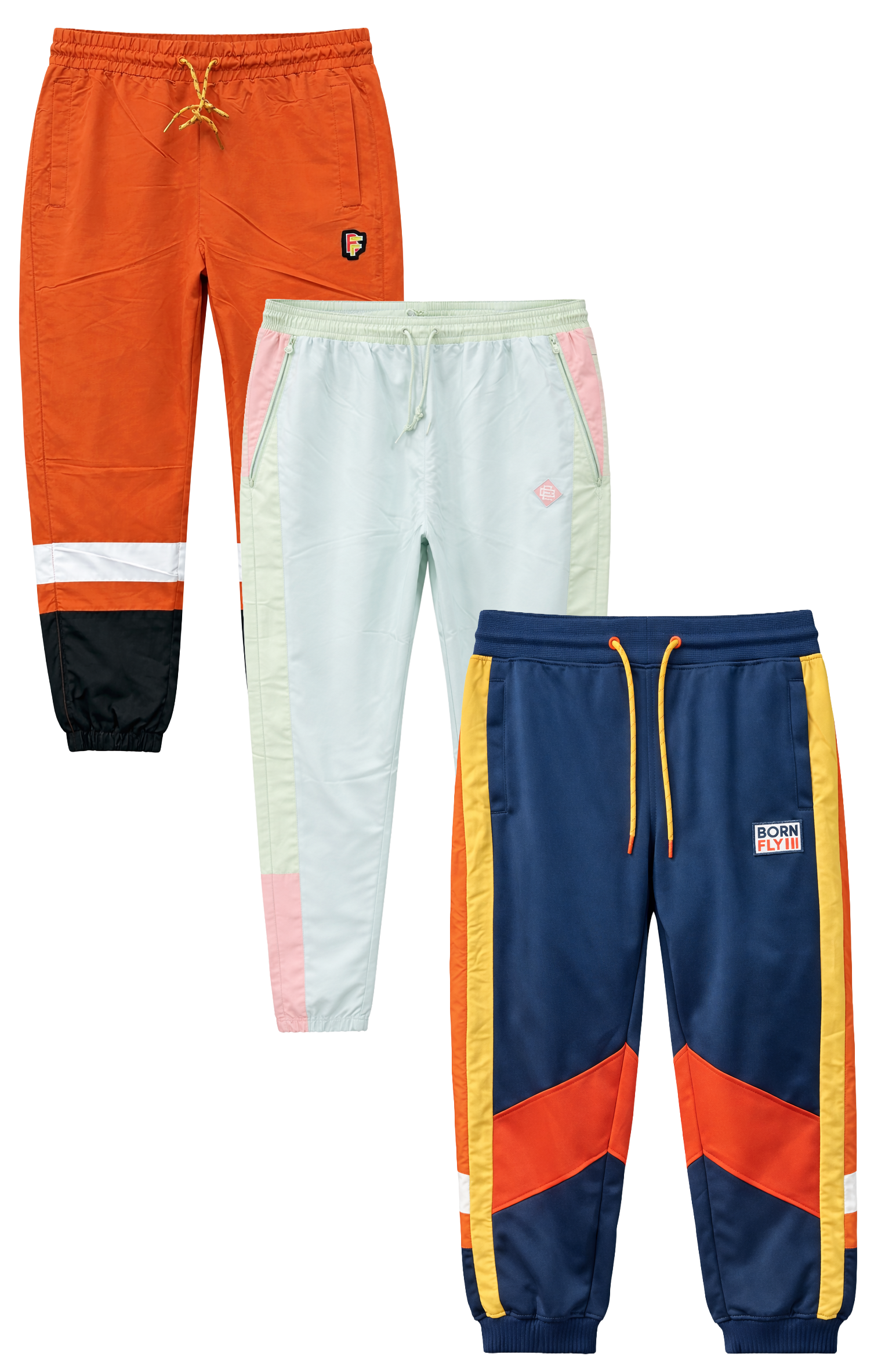 BORN FLY ASSORTED PREMIUM TRACK PANTS ASST - BFTRKPNTA