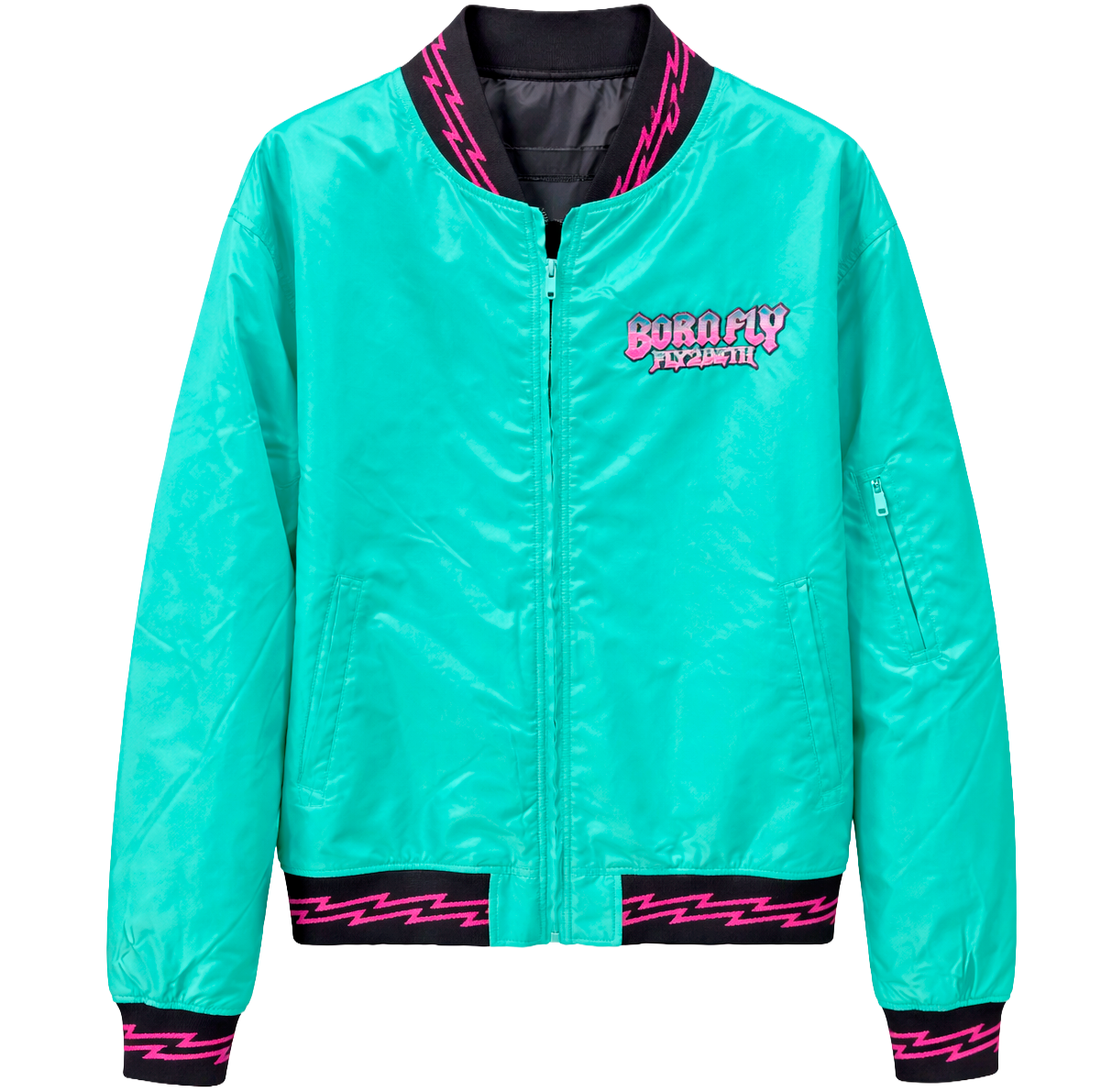 BORN FLY PREMIUM VARSITY JACKET TEAL - 2209O4457
