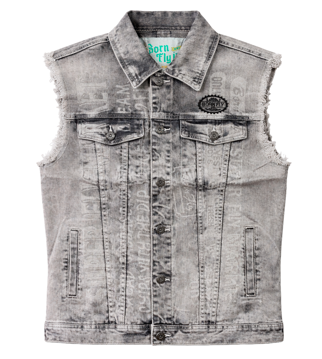 BORN FLY PREMIUM ASSORTED DENIM VESTS ASST - BFDVSTA