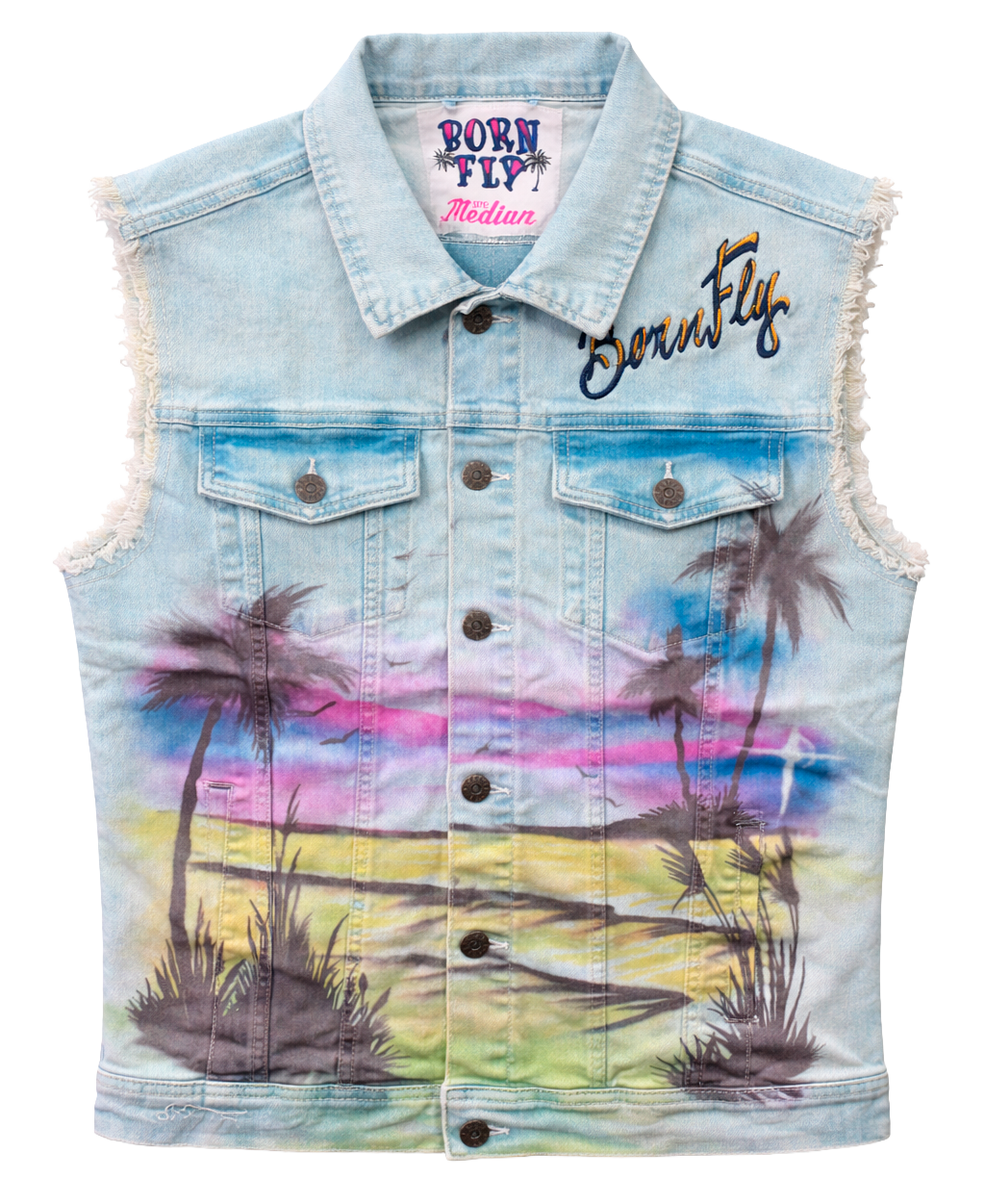 BORN FLY PREMIUM ASSORTED DENIM VESTS ASST - BFDVSTA