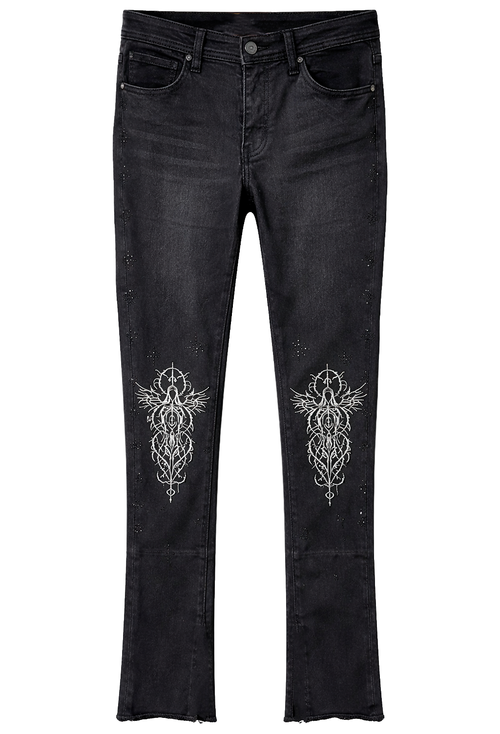 GFTD LA LUKE STACKED JEANS WAX BLACK - GFDFW25-37