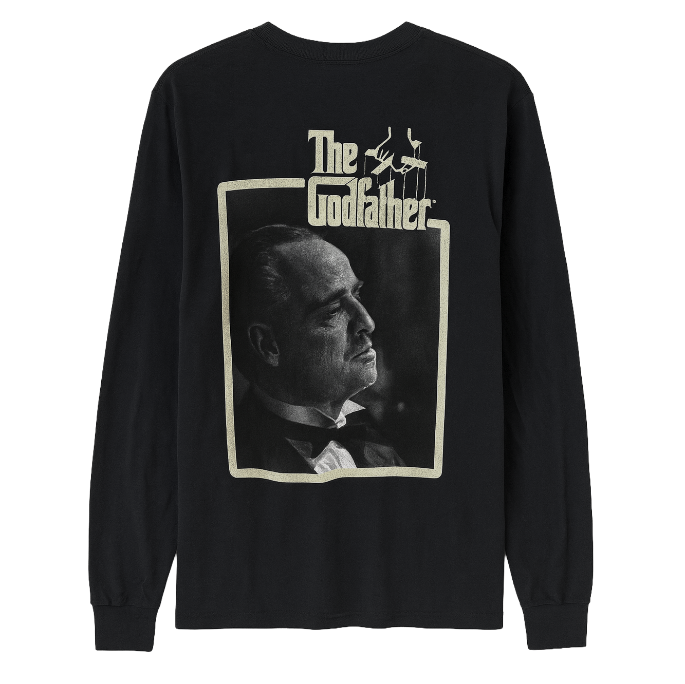 LICENSED GRAPHIC LONG SLEEVE SHIRT BLACK - THE GOD FATHER