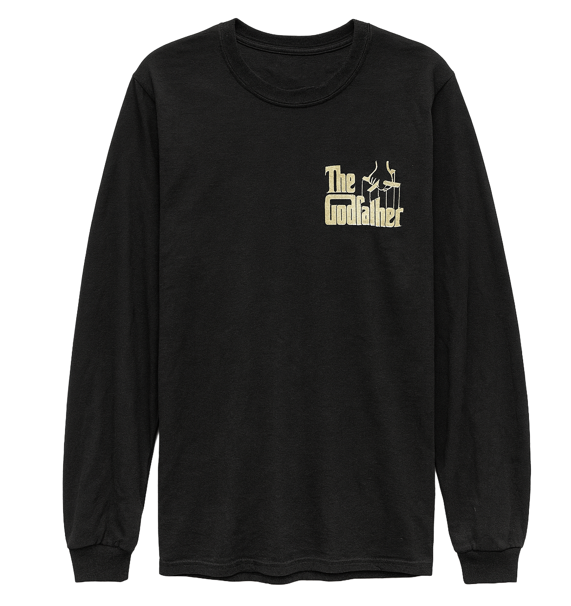 LICENSED GRAPHIC LONG SLEEVE SHIRT BLACK - THE GOD FATHER