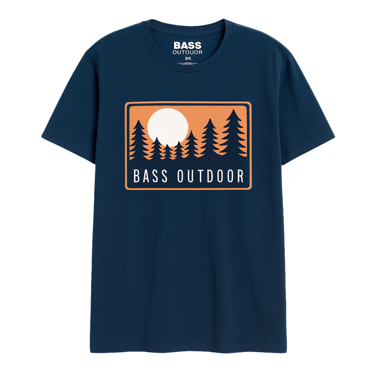 LICENSED BASS OUTDOOR T-SHIRT NAVY - HORIZON