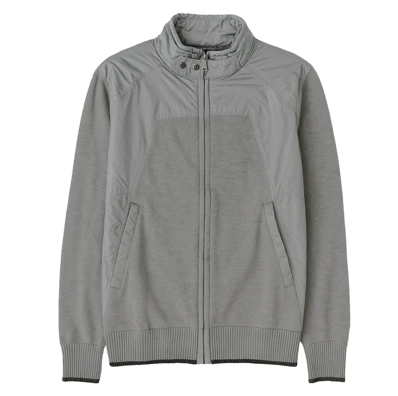 SILVER 985 MIXED MEDIA JACKET GRAY - 34108