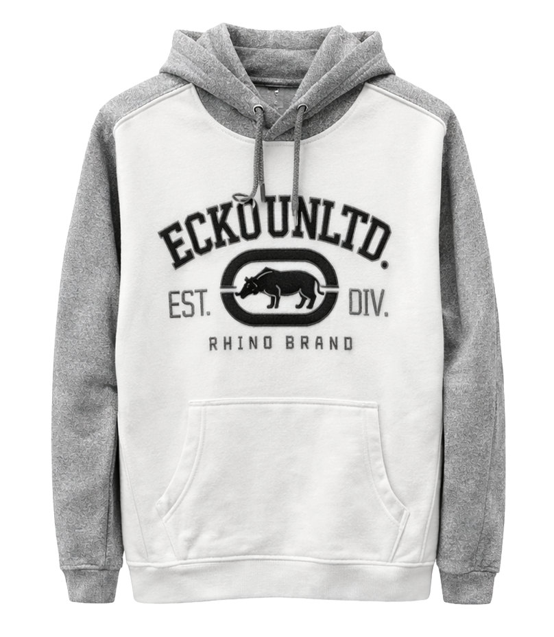ECKO UNLTD FLEECE HOODIE EWHITE - EU215K52