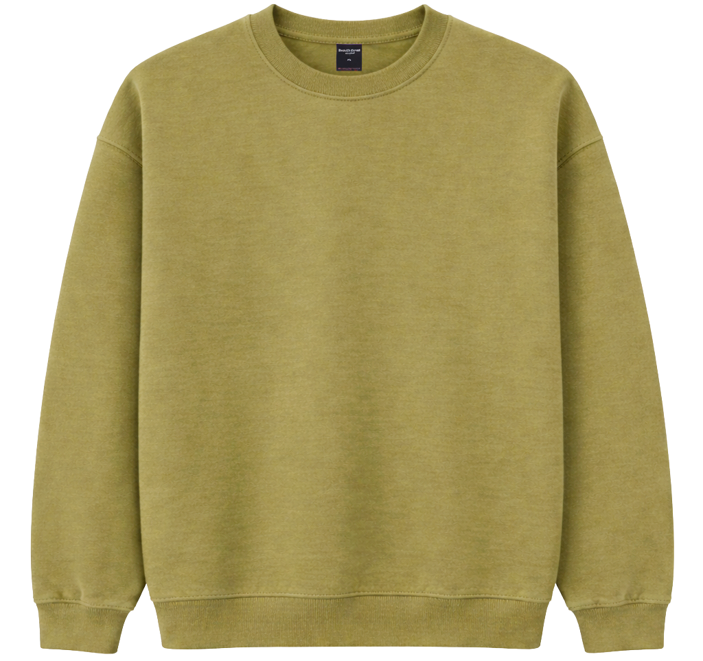 CROOKS & CASTLES BLANK CREWNECK KHAKI - BLANKS