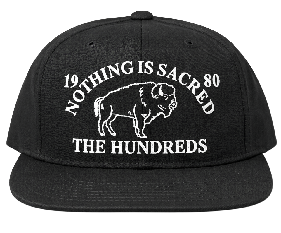THE HUNDREDS DRAFT SNAPBACK HAT BLACK - T24F106033