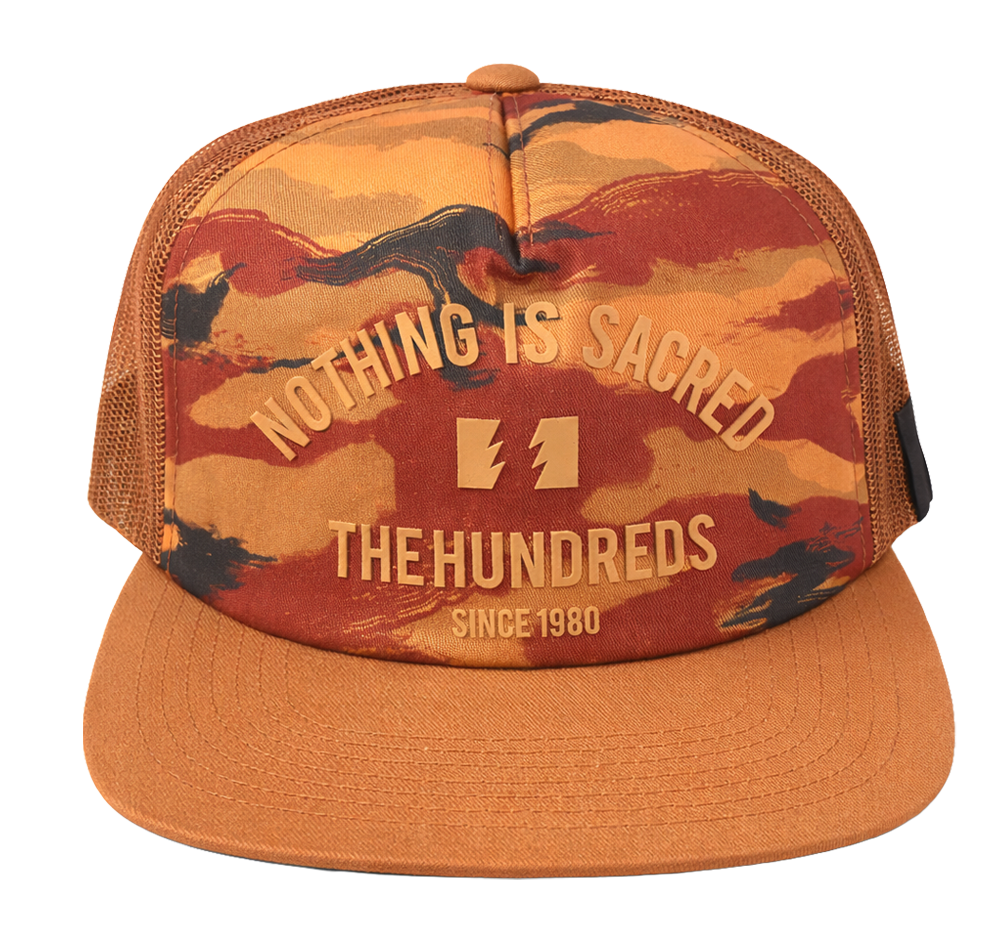 THE HUNDREDS TRUCKER SNAPBACK HAT ORANGE - T24F106034