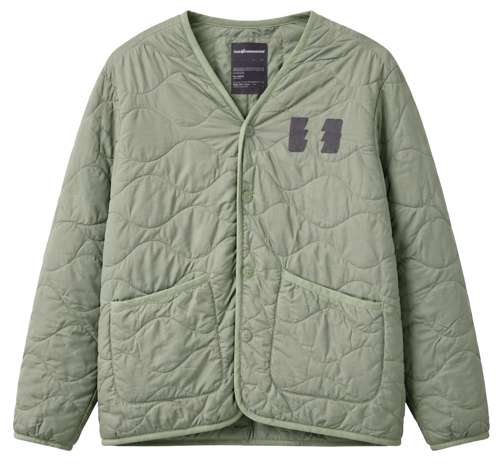 THE HUNDREDS TEENAGER LINER JACKET MILITARY GREEN - T24F203009