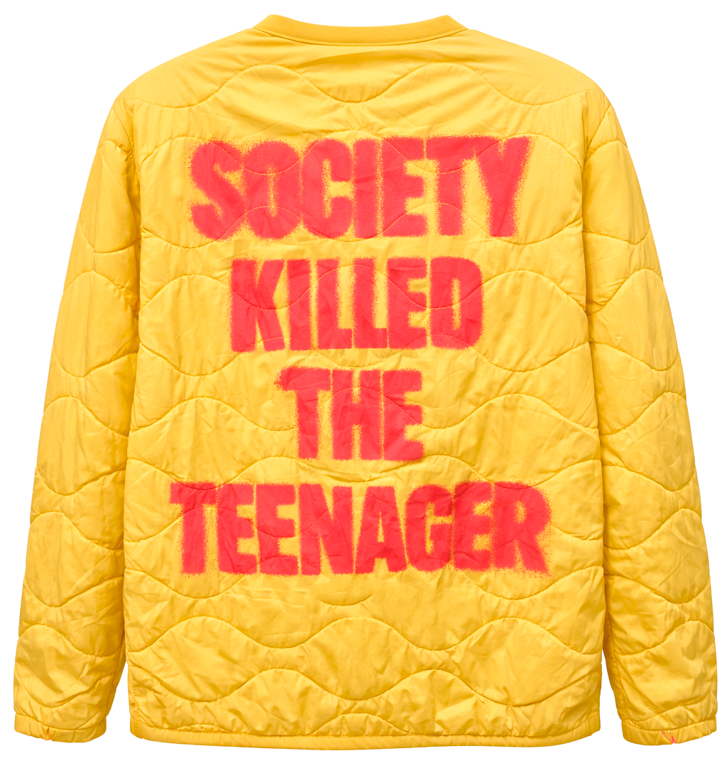 THE HUNDREDS TEENAGER LINER JACKET YELLOW - T24F203009