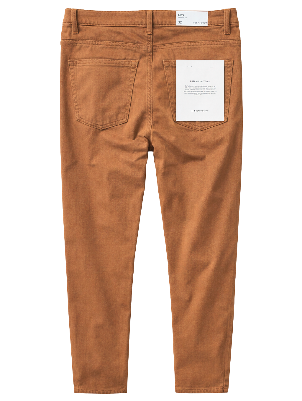 WARP + WEFT AMSTERDAM SLIM TWILL PANTS RUSSET - 484032