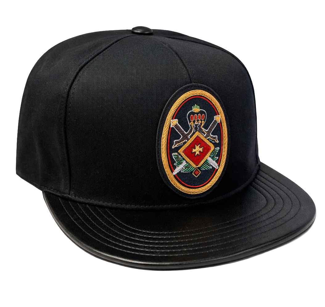 CORDOVA FAUX BRIM STRAPBACK HAT BLACK - CRDVHT01