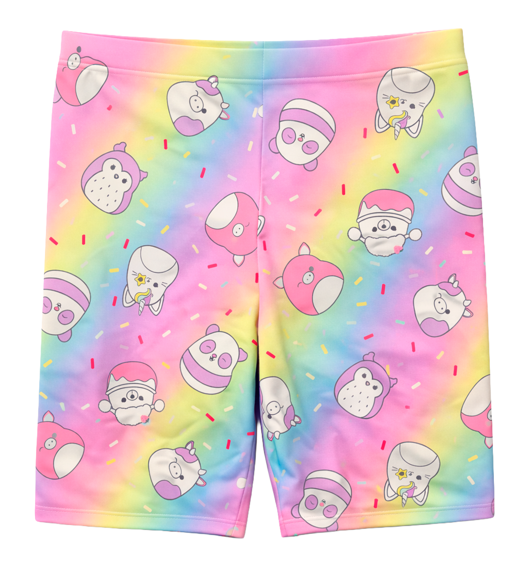 GIRLS LICENSED SQUISHMALLOW STRETCH SHORTS WHITE - G001544SQMA0350