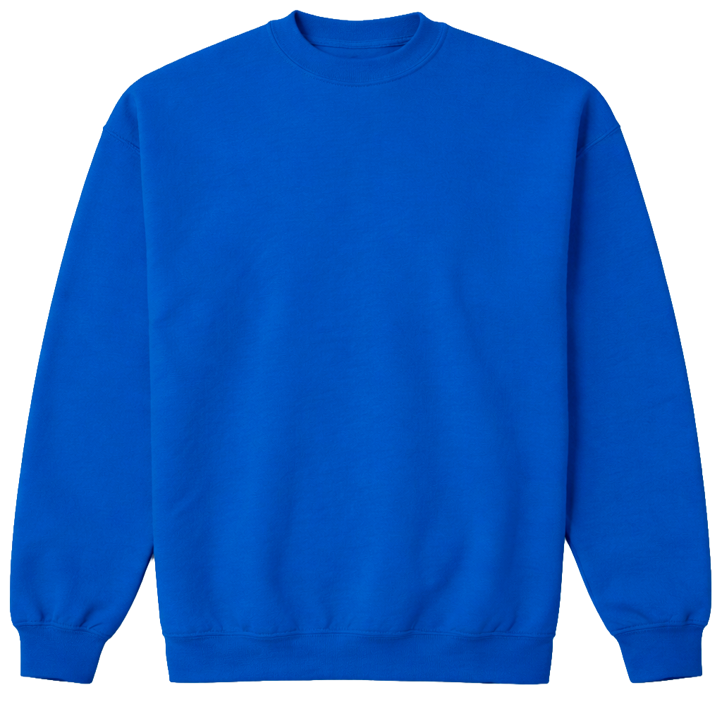 JERZEES BLANK CREWNECK SWEATSHIRT ROYAL - BLANKS