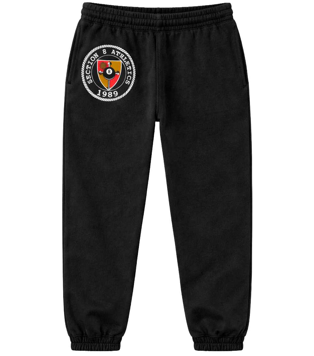 LICENSED MADE SECTION 8 SWEATPANTS BLACK - MD603E