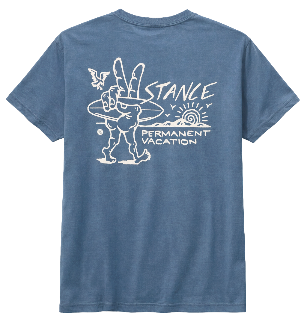 STANCE VACATION T-SHIRT SEA BLUE - A3SS1C25VA