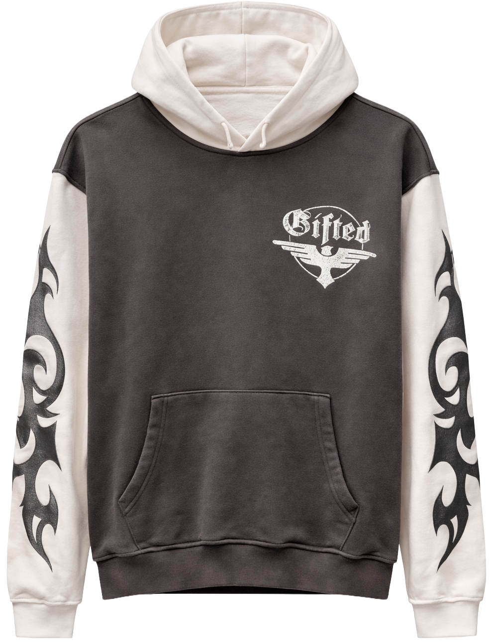 GFTD LA RAPTURE TOUR HOODIE CHARCOAL - GFHFW25-60