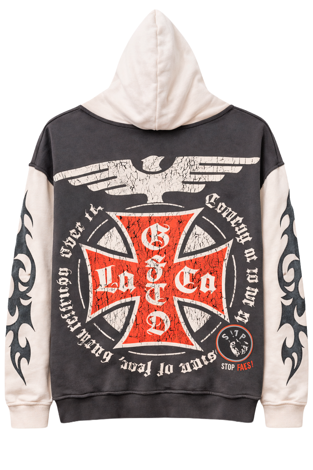 GFTD LA RAPTURE TOUR HOODIE CHARCOAL - GFHFW25-60