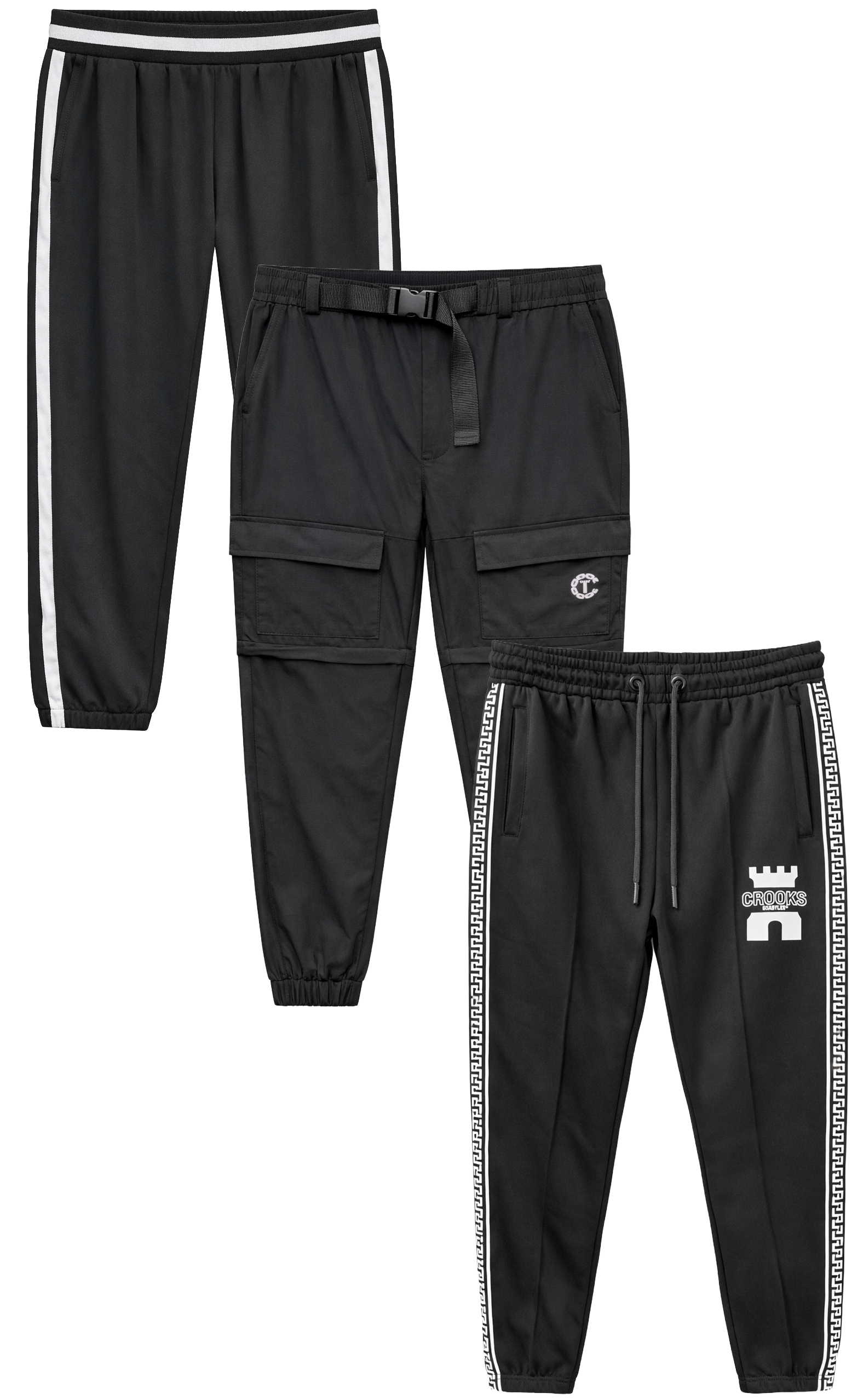 CROOKS & CASTLES ASSORTED TRACK PANTS ASST - CCTRKPNT