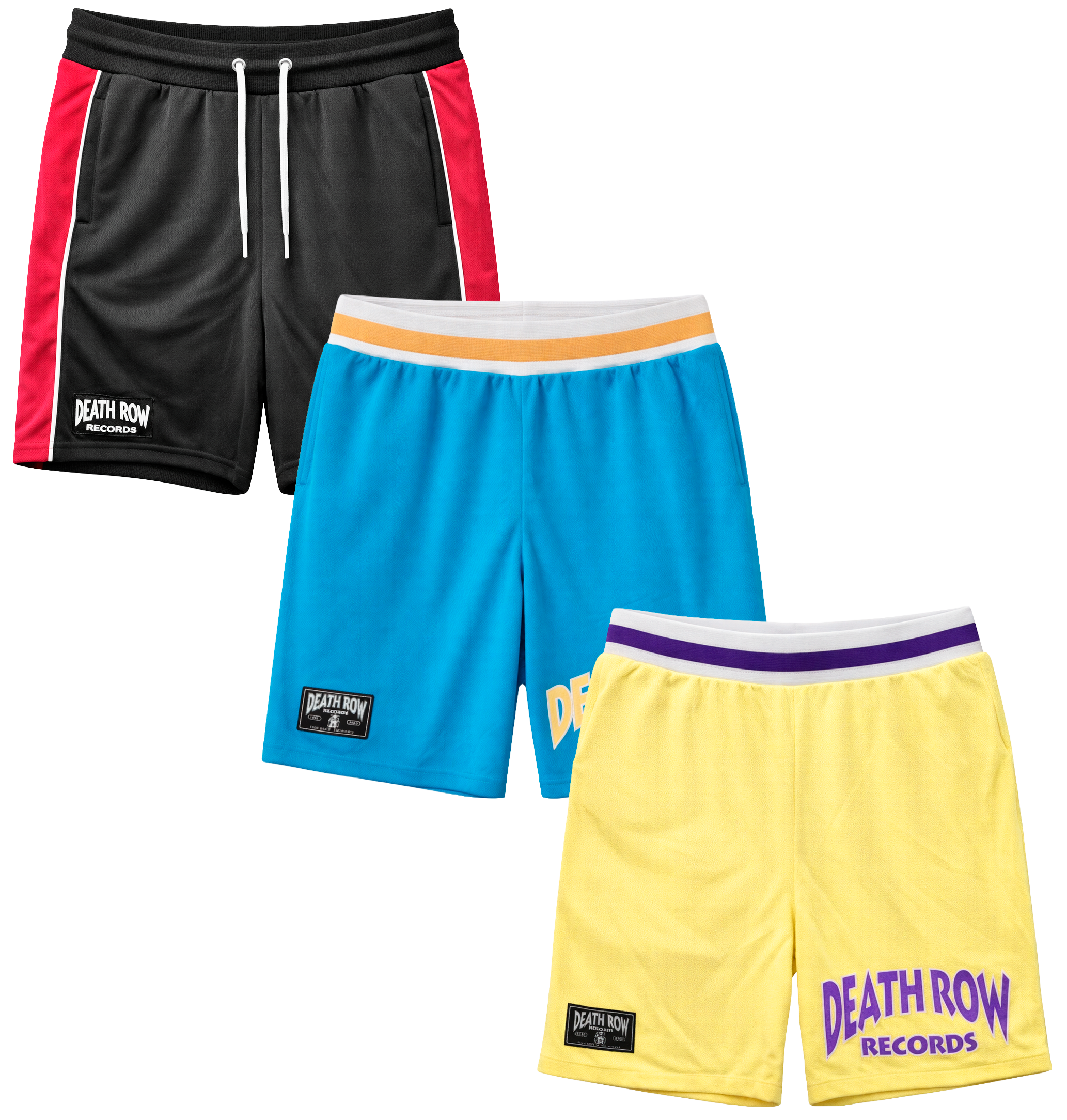 DEATH ROW RECORDS ASSORTED BASKETBALL SHORTS ASST - DRBKBSHT