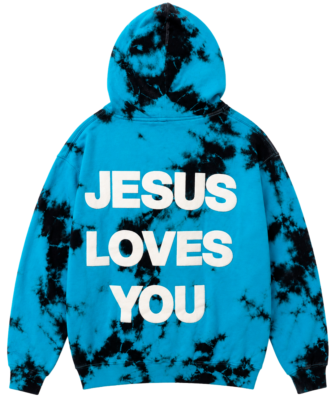 JESUS SAVES CROSS HOODIE TIE DYE - JESUS LOVES YOU