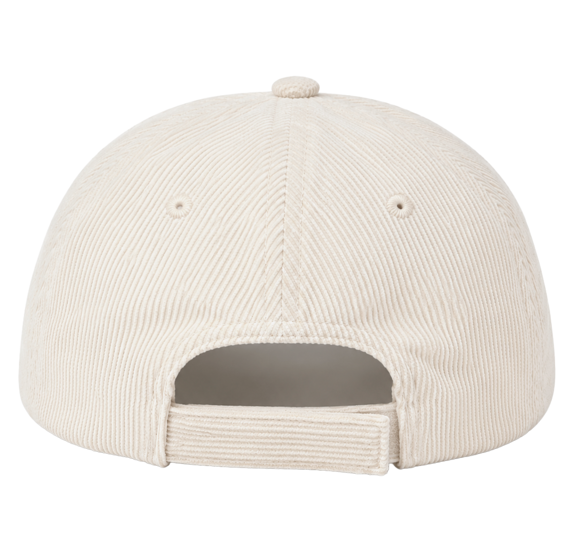 LICENSED ACDC CORDUROY STRAPBACK HAT CREAM - ACDCHT