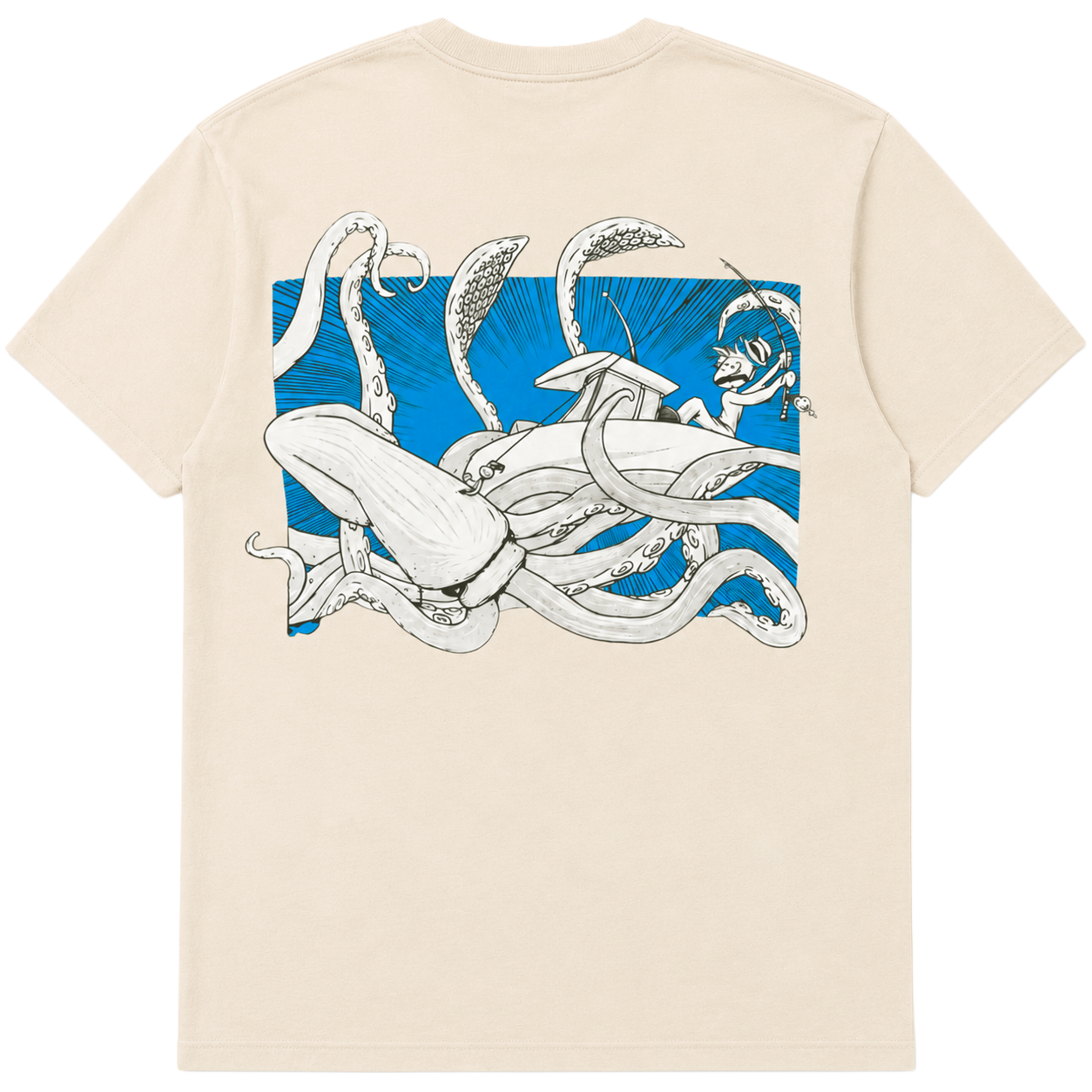 LICENSED DO BIG STUDIOS GRAPHIC T-SHIRT NATURAL - CRMBLU-006