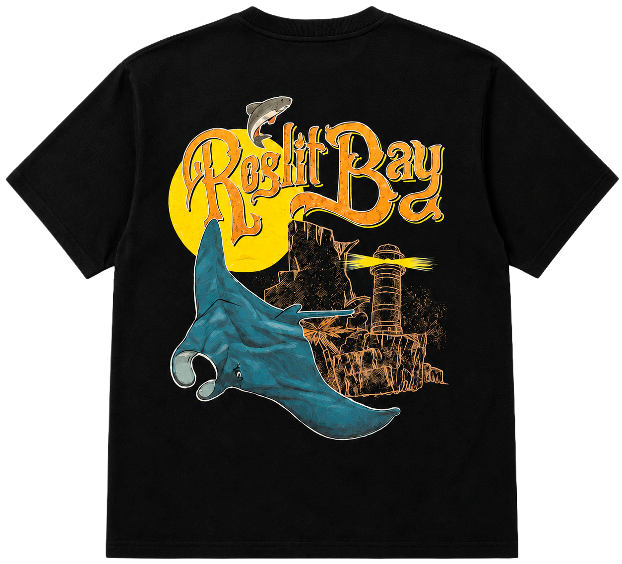 LICENSED DO BIG STUDIOS GRAPHIC T-SHIRT BLACK - BLKRB-009