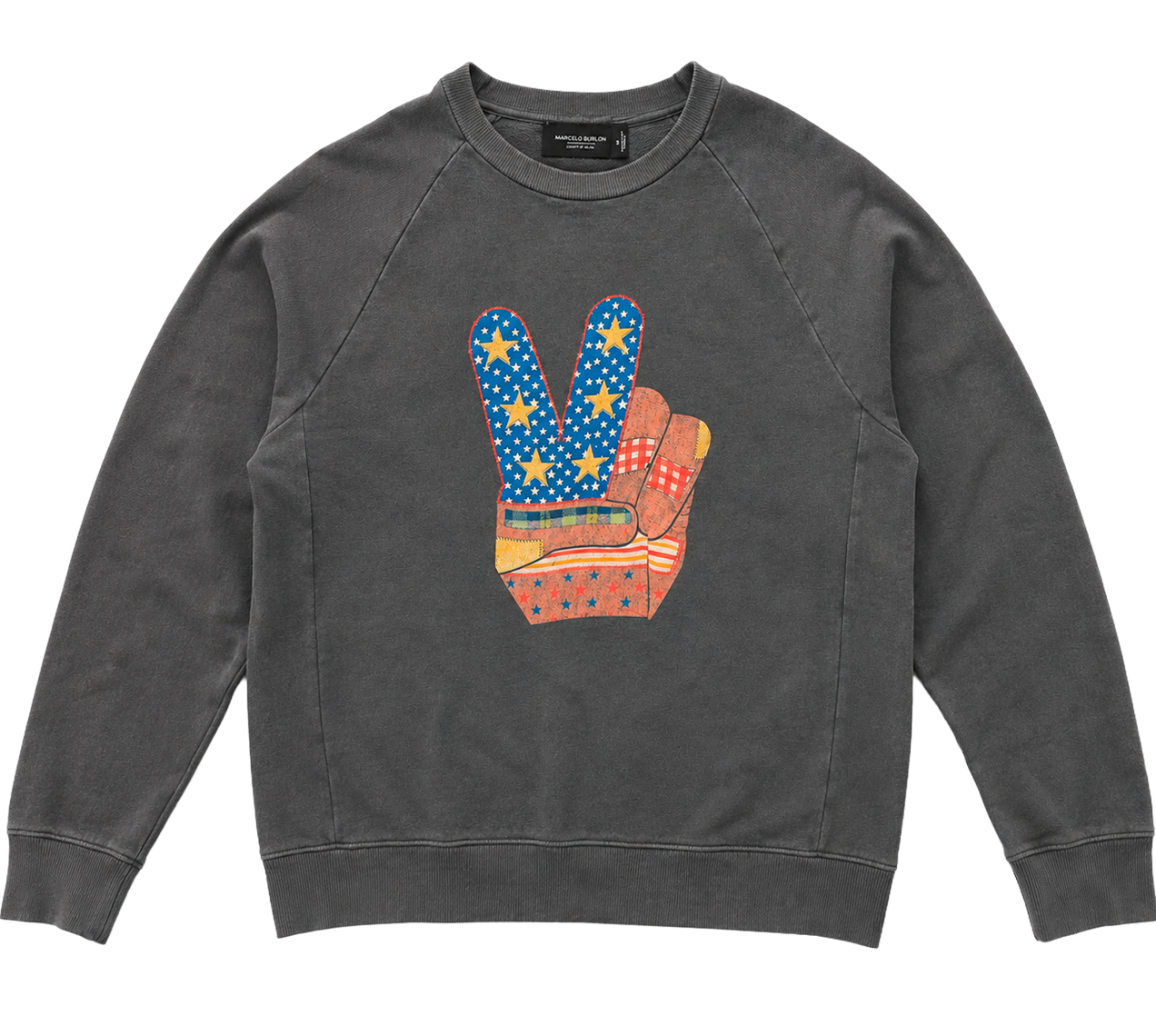 WOMENS JUNK FOOD GRAPHIC CREWNECK VINTAGE BLK - 12WXJF439