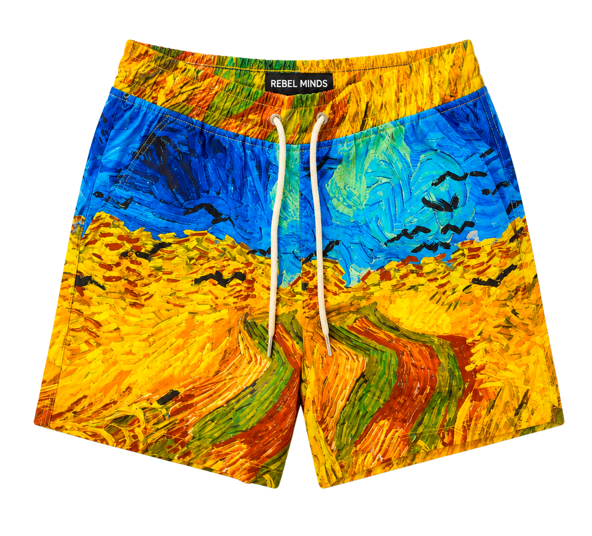 REBEL MINDS GRAPHIC BOARD SHORTS MULTI - 141-951