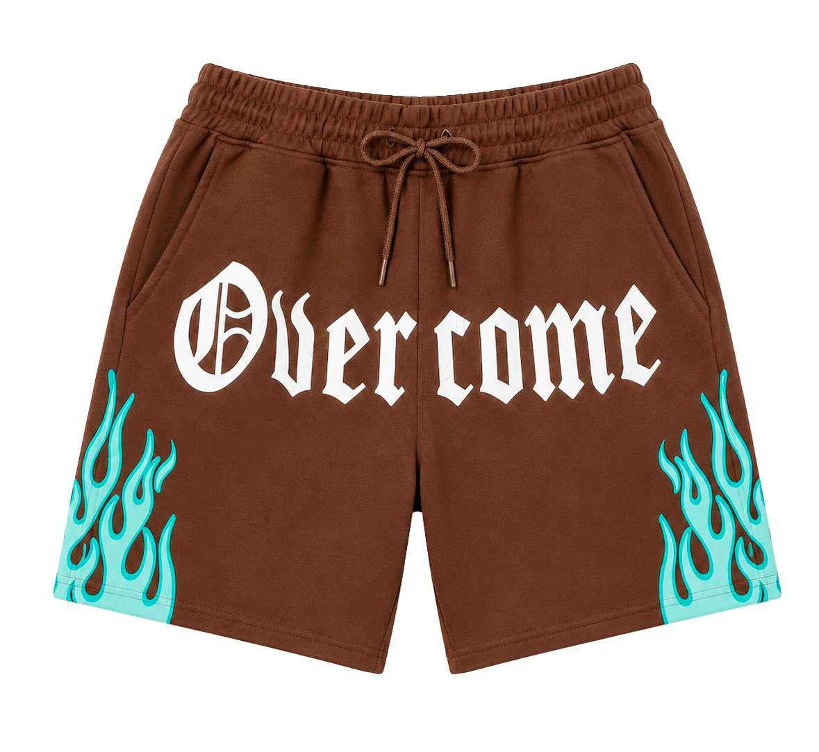REBEL MINDS NYLON TRACK SHORTS BROWN - 151-956