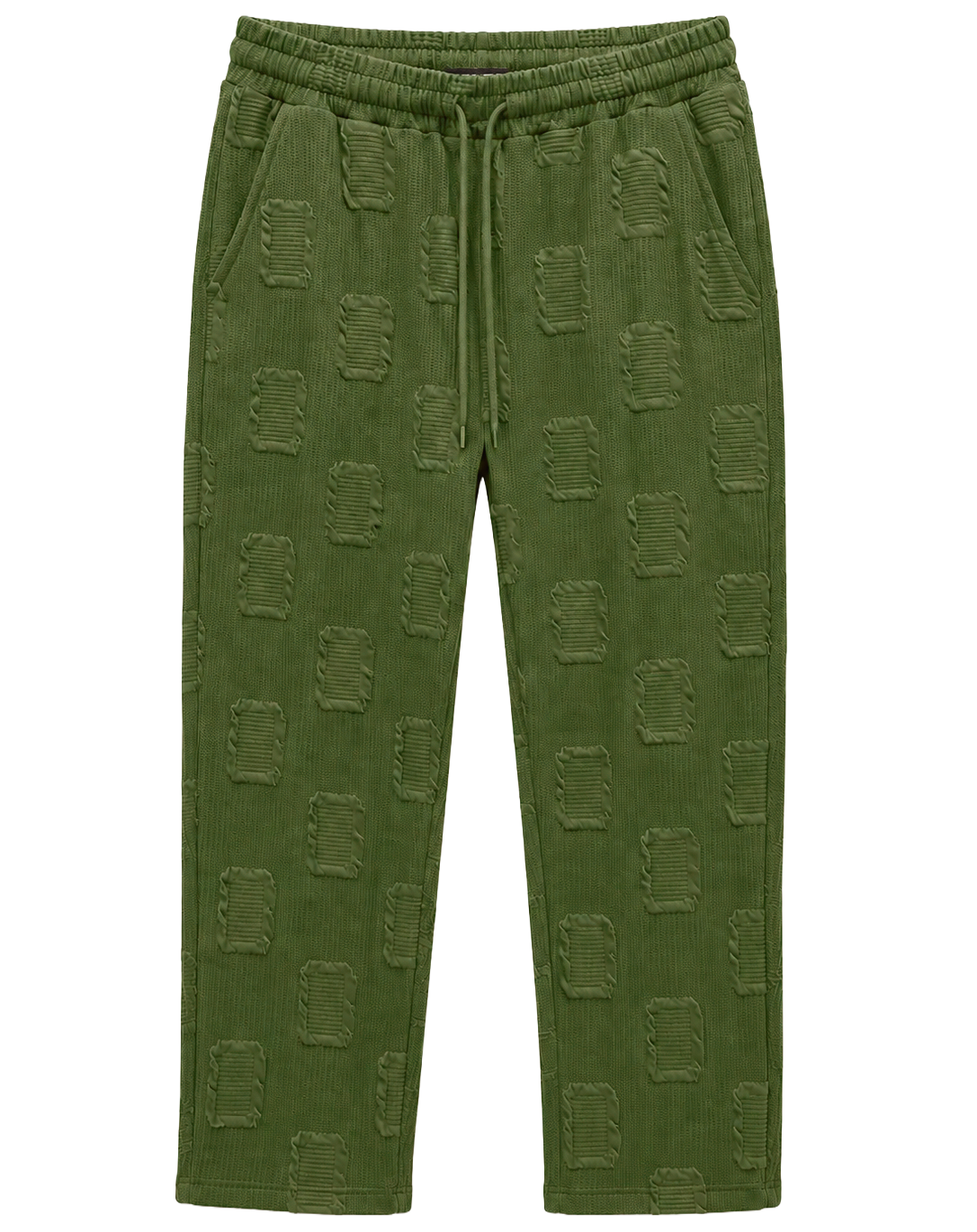 RINGSPUN JACQUARD LOUNGE PANTS OLIVE - 342-486
