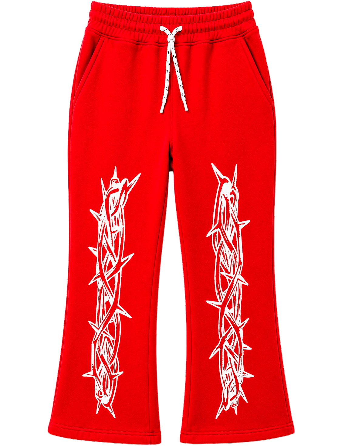 BEZALEL STACKED FLAIR SWEATPANTS RED - THORNS