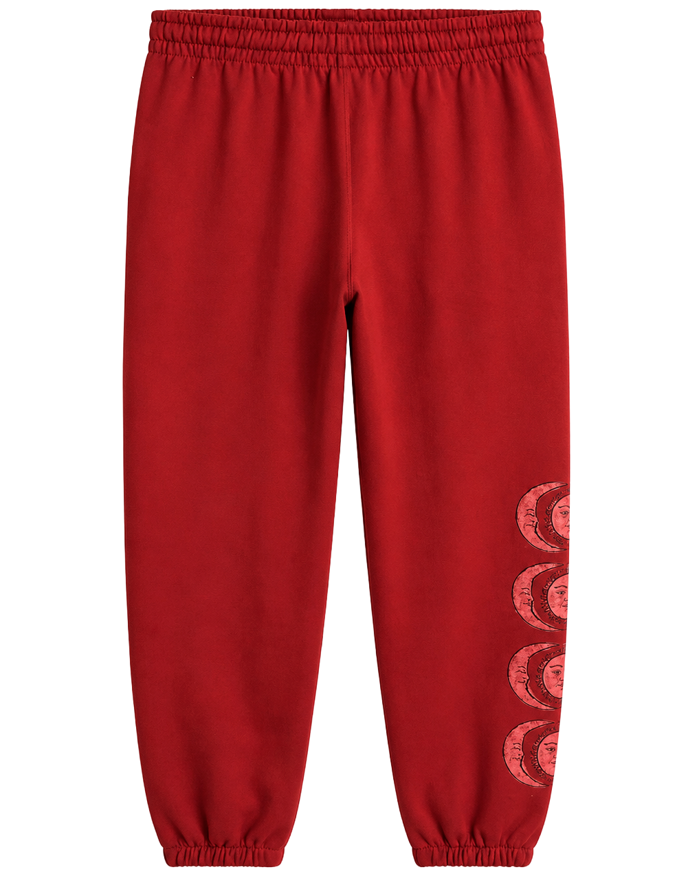LICENSED MOON PHASE SWEATPANTS RED - TR26289GENU