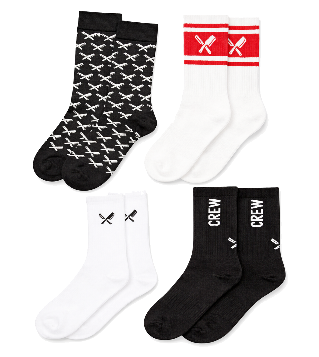 DISTORTED PEOPLE ASSORTED CREW SOCKS ASST - DPSCKS