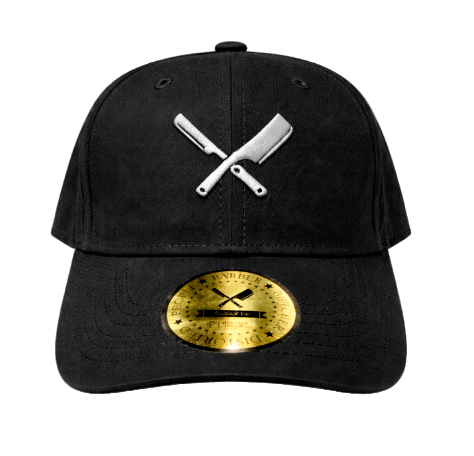 DISTORTED PEOPLE BLADES SUEDE DAD HAT BLACK - 2526