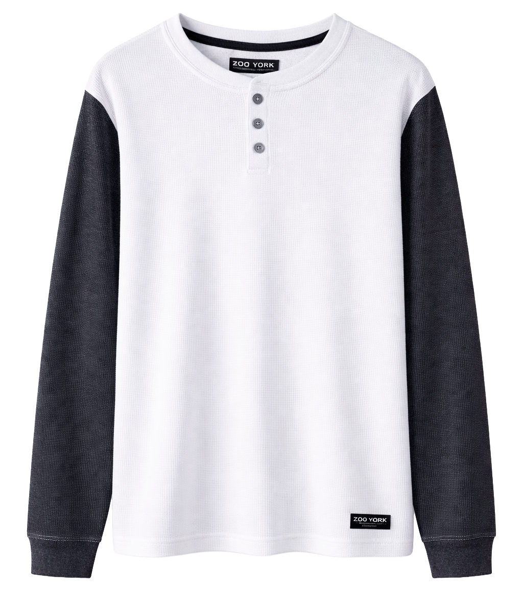 ZOO YORK LONG SLEEVE THERMAL SHIRT OATMEAL HTR - ZY33L137