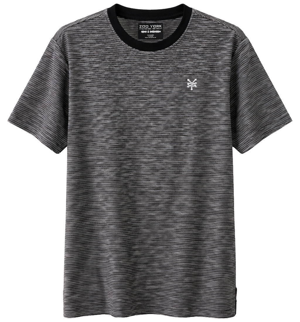 ZOO YORK S/S WOVEN T-SHIRT BLACK - ZY15K316