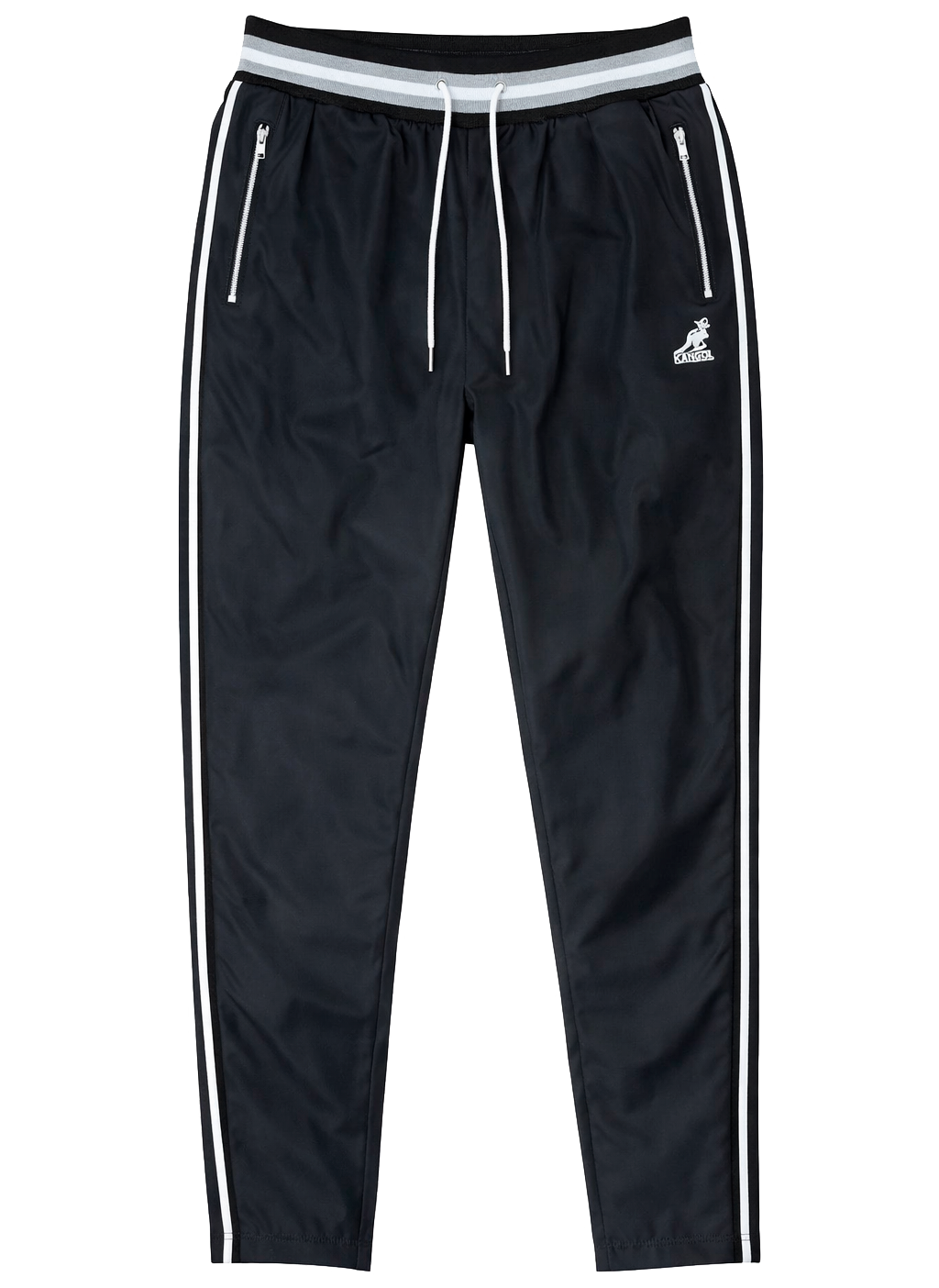 KANGOL NYLON TRACK PANTS BLACK - K92107