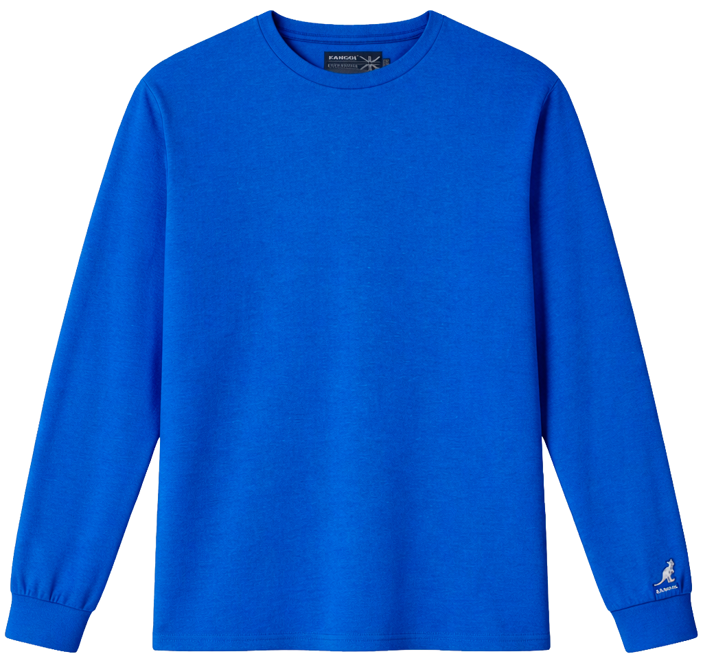 KANGOL LONG SLEEVE SHIRT ROYAL BLUE - K9179