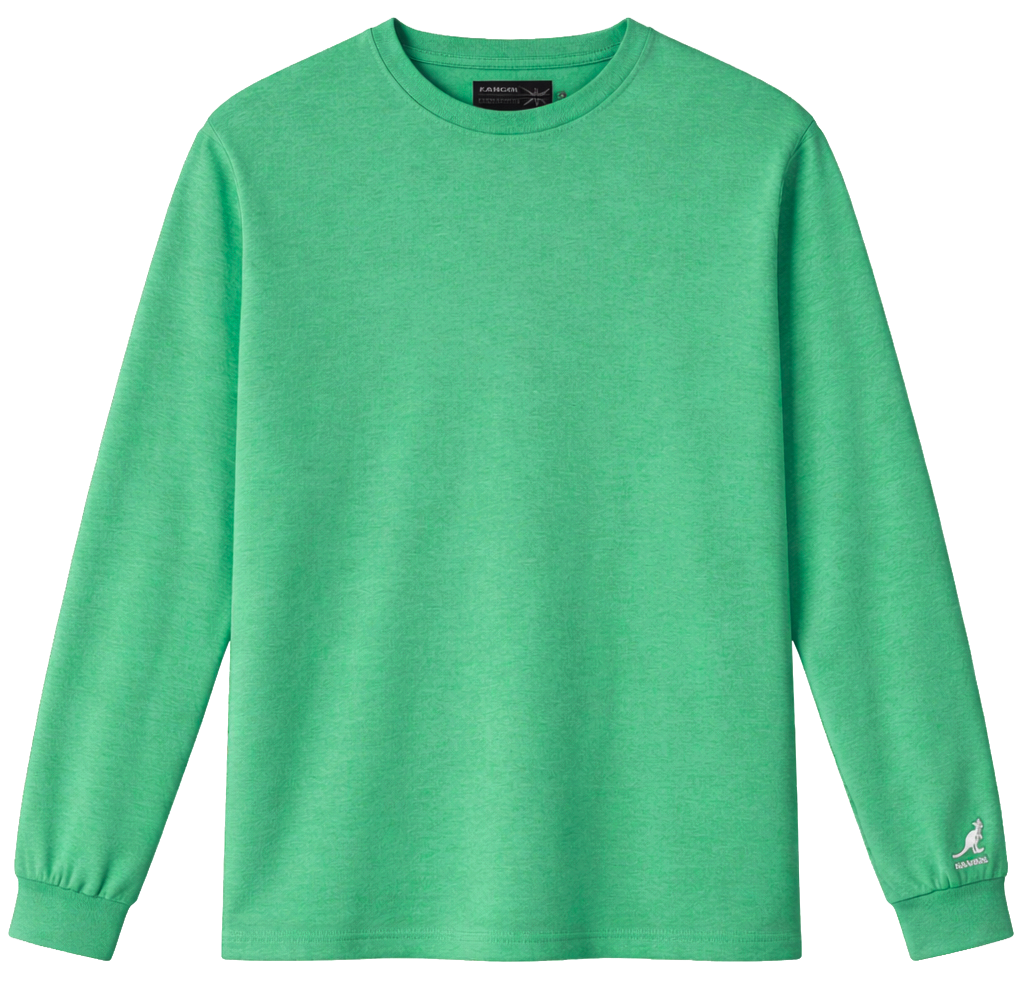 KANGOL LONG SLEEVE SHIRT GREEN - K9179