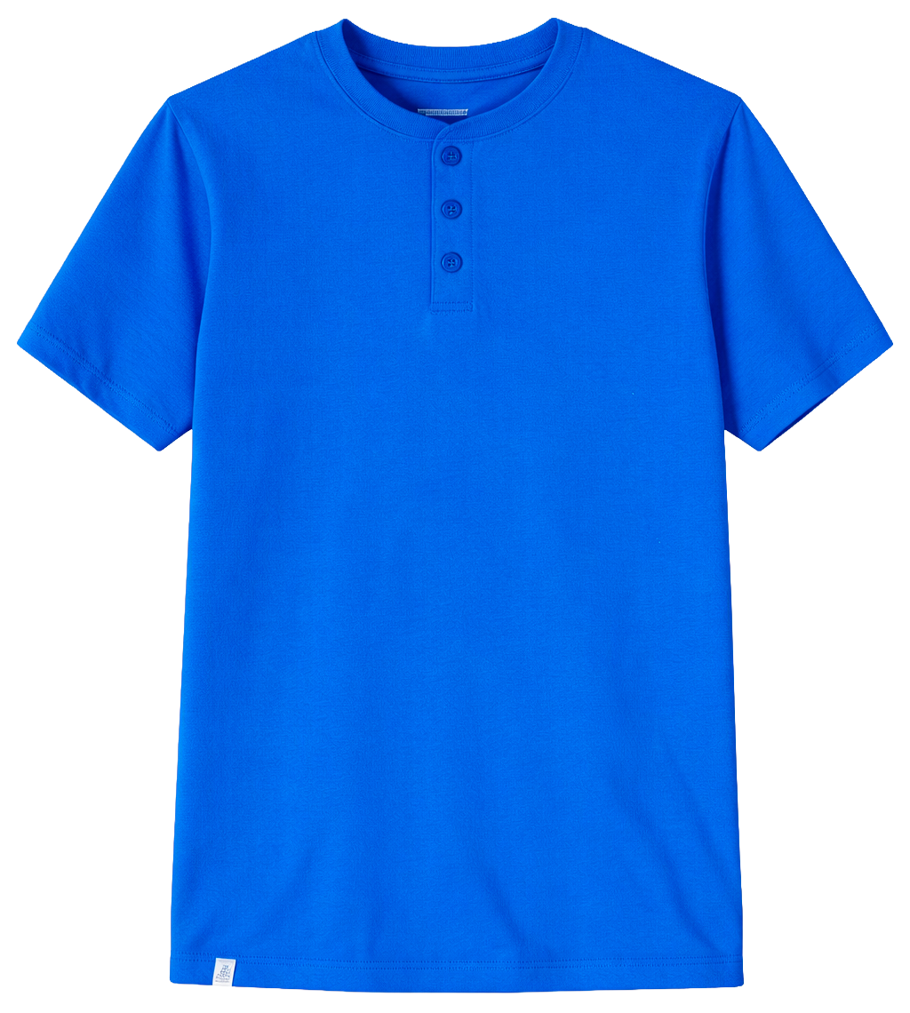 KANGOL HENLEY T-SHIRT ROYAL BLUE - K90221